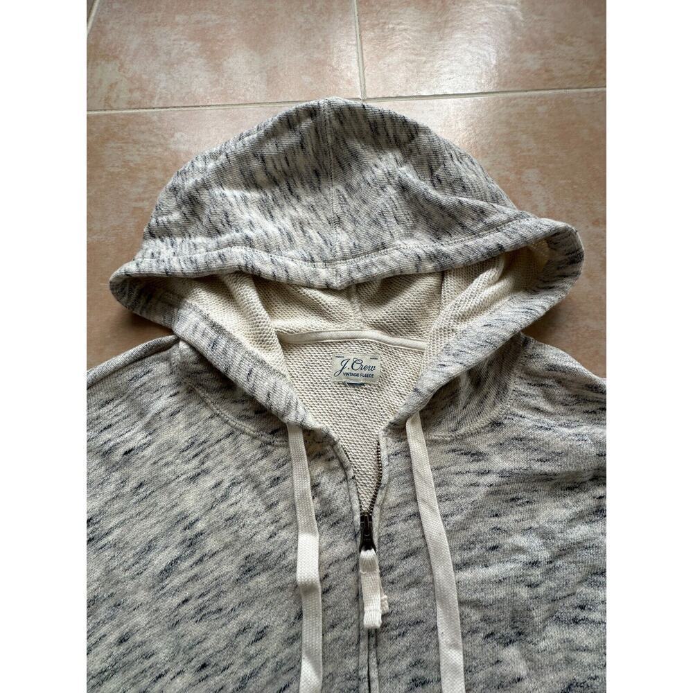 J.Crew Vintage cotton terry cropped hoodie in speckle Size 2XL - Picture 3 of 7
